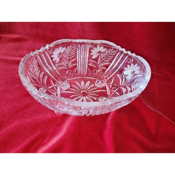 Vintage lead crystal candy dish - Picture 3 of 8